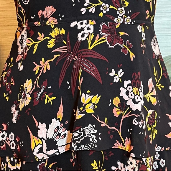 A.L.C for Barney’s Black Midi Tiered Sundress Dress 100% Silk Women’s Size 4 - Picture 5 of 10
